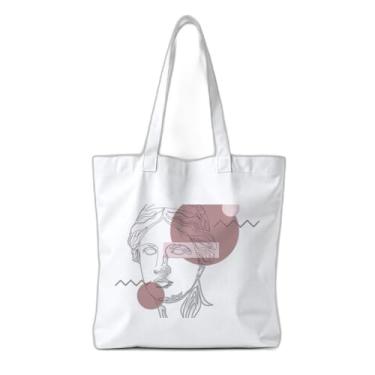 Imagem de Kit Sacola Ecologica Charmosa e Reutilizável 10 Unidades 38x41,5cm Estampa Vênus de Milo