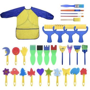 Imagem de Conjunto de pincéis YallFairy lavável para crianças menores de 3 anos