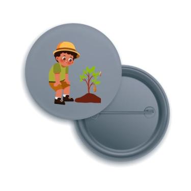 Imagem de Broches Personalizados em Kit, Diversos Designs e Cores, Para Eventos e Uso Pessoal, Kits de 10 a 50 Unidades (20, Cinza)