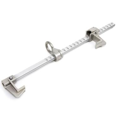 Imagem de Zonon Âncora de feixe deslizante de aço-alumínio, prendedor de quedas, âncora de feixe ajustável adequada para vigas I ou vigas H de 7 a 45 cm com espessura de até 3,5 cm