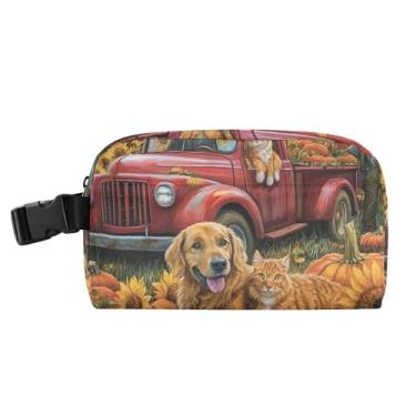 Imagem de TSENQUE Lancheira personalizada floral de caminhão de outono para meninas e mulheres, lancheira floral isolada para trabalho, crianças pequenas, lancheira para escola