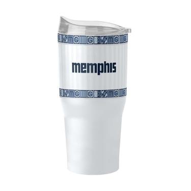Imagem de FANMATS Copo de aço inoxidável NBA Memphis Griizlies City Edition 850.5 g – Acabamento em pó de parede dupla isolado e durável – Design City Edition, mantém as bebidas quentes e frias por horas