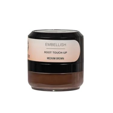 Imagem de Calista Embellish Retoque de raiz, castanho médio, capa cinza temporária e corretivo de raiz, 10 ml