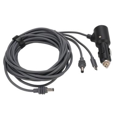 Imagem de Jiawu Cabo de Alimentação à Prova de Chuva Satélite 3 Em 1 para Antena de Disco, Isqueiro USB C Durável, Cabo de Extensão Macho DC para Todas As Condições Climáticas (#2)