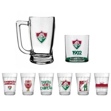 Imagem de Jogo De Copo Americano + Whisky E Caneca Taberna - ALLMIX, Fluminense