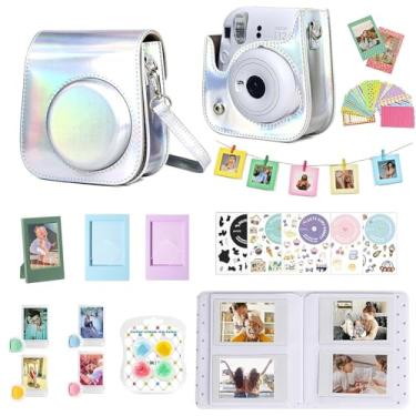 Imagem de WOGOZAN Kit de acessórios para câmera instantânea Fujifilm Instax Mini 12 + álbum para mini filme de 7 cm + filtros de cor + álbum de fotos e molduras + moldura para pendurar na parede + adesivo DIY