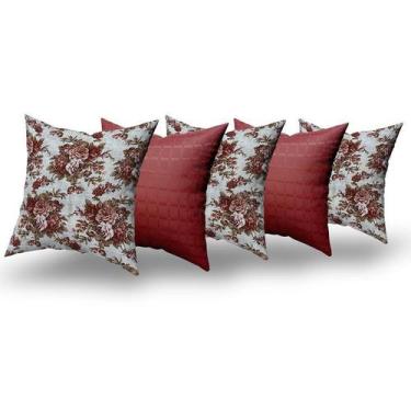 Imagem de Almofadas Decorativas 5 Unidades Com Ziper e Refil Silicone - RT MAGAZ