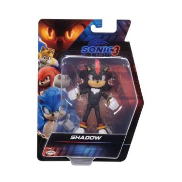 Imagem de Boneco Articulado Shadow de 12cm - Sonic 3: O Filme - SONIC FILME 3