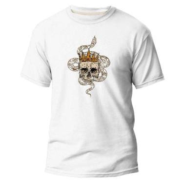 Imagem de Camiseta Básica Algodão Premium Estampa Digital Coroada Skul - Pavesi,