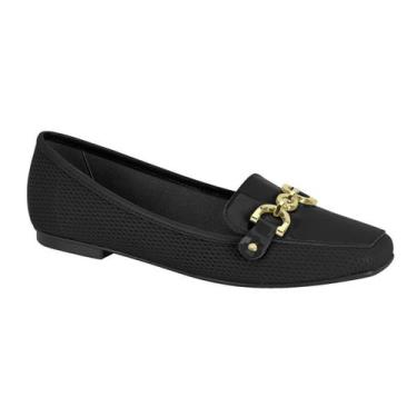 Imagem de Sapato Feminino Mocassim Moleca Preto, Np tresse preto, 35