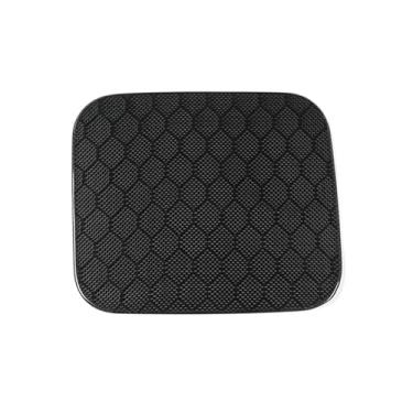 Imagem de FINMOKAL Adesivo de acabamento de porta de tanque de gás de carro de fibra de carbono compatível com Infiniti Q50L 2015-2022 (preto)