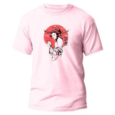 Imagem de Camiseta Basica Algodão Premium Estampa Digital Gueixa DTF - Pavesi, R