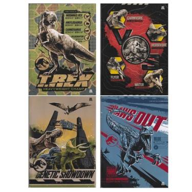 Imagem de Caderno Costurado Capa Dura 1x1 - 80 Folhas - Jurassic World - Animati