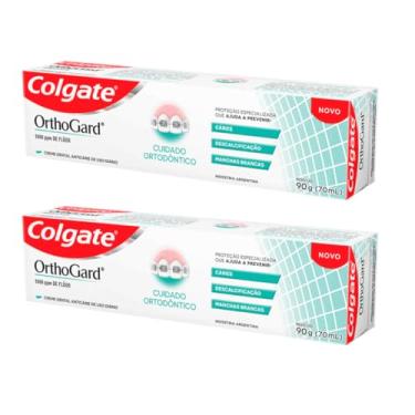 Imagem de Kit Com 2 Creme Dental Orthogard Anticáries Cuidado Ortodôntico 90g