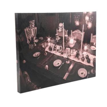 Imagem de Quadro Decorativo Iluminado Banquete Halloween - Cromus, UNICA, U