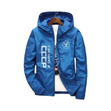 Imagem de Jaqueta Bomber Com Capuz Unissex CCCP URSS KGB Moscovo, Casual, Corta-