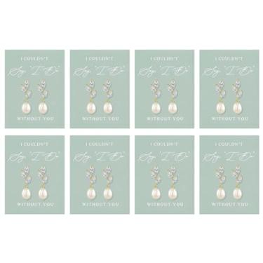 Imagem de Brincos de dama de honra para mulheres, damas de honra, verde-sálvia, vestidos de dama de honra, joias de dama de honra, Large, Acrílico, Sem pedra preciosa