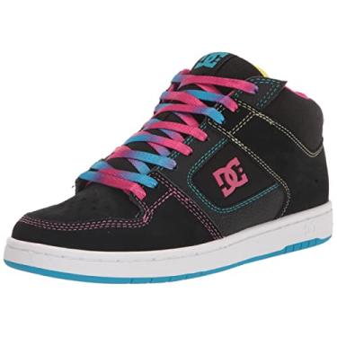 Imagem de DC Shoes Tênis de skate feminino casual Manteca 4 cano médio, Preto/Multi, 35