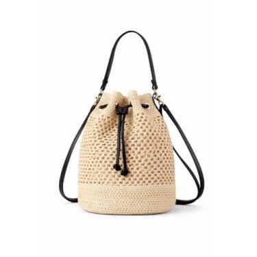 Imagem de BESTCHOICE Hub Bolsa de ombro de palha para mulheres, bolsa de tecido, envelope de praia, canudos, carteira