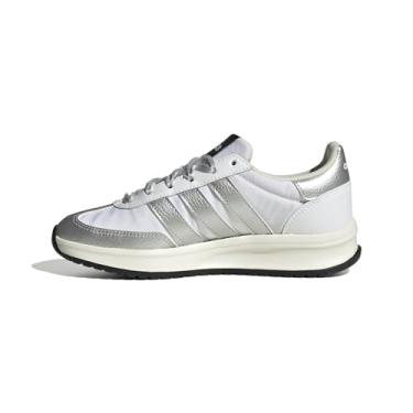 Imagem de adidas Tênis esportivo unissex infantil Run 70s 2.0, Branco/Prata Metálico/Off White, 3.5 Little Kid