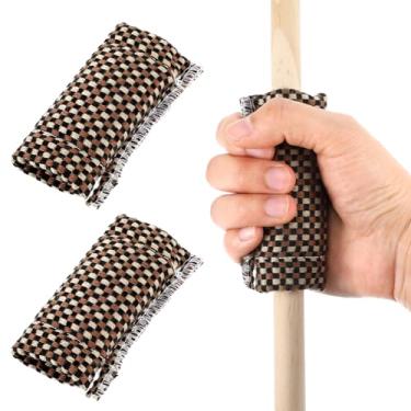 Imagem de PEOVLVN Pacote com 2 acessórios de bilhar para piscina, taco de sinuca Slicker Ferramenta de pano de limpeza de tacos de bilhar Acessórios de bastão de piscina