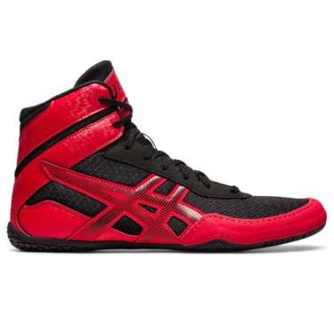 Imagem de ASICS Tênis de luta livre masculino MATCONTROL 3, Preto/vermelho clássico, 39