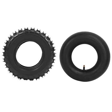 Imagem de Conjunto de tubo interno de pneu de roda, 7.0 psi, combinação de tubo de pneu, haste de metal reta, resistente à punção, para dirt bike, atv, utv, cortador de grama