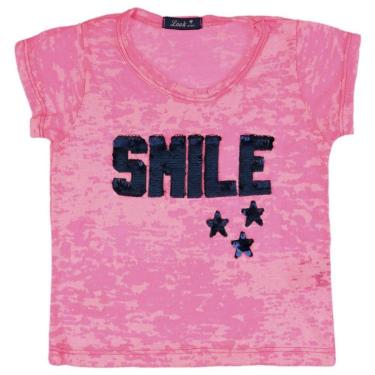 Imagem de Blusa Infantil Look Jeans Neon Collor - ROSA - 04-Feminino