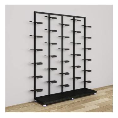 Imagem de Loja de roupas comercial multifuncional sapateira grande organizador de sapatos livre prateleira de armazenamento criativo moderno varejo boutique tênis basquete tênis organizador de tênis corredor