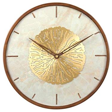 Imagem de U5GAAALPPQ9 Relógios de parede para sala de estar relógios de parede analógicos de madeira operados por bateria relógio decorativo sem tique-taque relógio de madeira vintage silencioso moderno 14