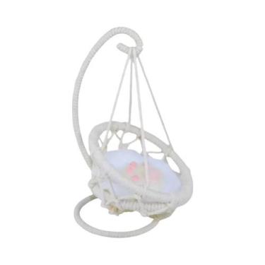 Imagem de Cadeira Suspensa Mini Boneca Para Meninas, Brinquedo De Pelúcia Trança