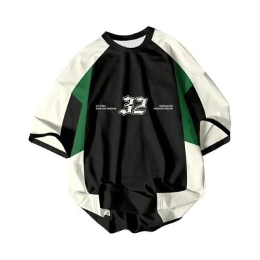 Imagem de Camiseta De Verão plus Size Para Homens E Mulheres Com Estampa Gráfica