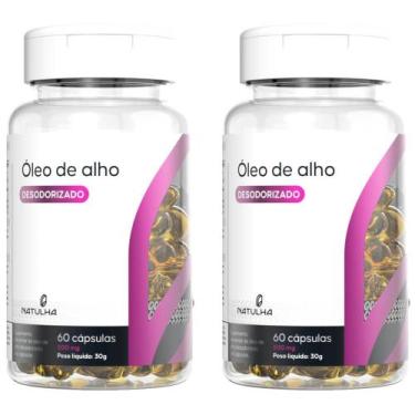 Imagem de KIT 2x Óleo de Alho Desodorizado (Sem Cheiro) 500mg 60 cápsulas - Natu