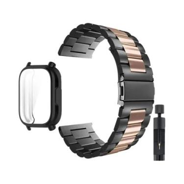 Imagem de Pulseira De Metal Em Aço Inoxidável Para Redmi Watch 5 Active, Estojo 