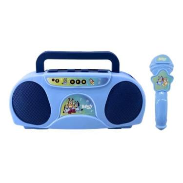 Imagem de Brinquedo Infantil Boombox Karaoke Infantil Bluey Candide - 7971