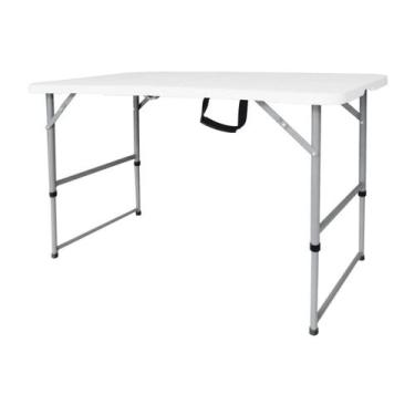 Imagem de Mesa Dobrável Tipo Maleta 122cm Branco Klimber