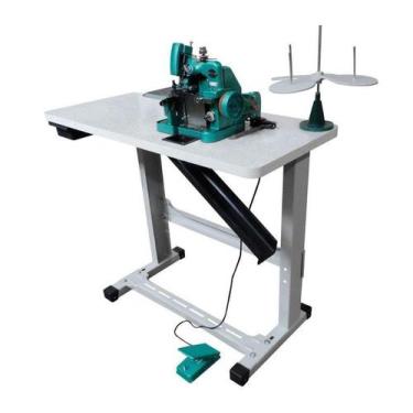 Imagem de Overloque Semi Industrial Com Mesa+motor Acoplado - Megamak, 220V