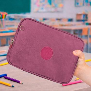 Imagem de Estojo Escolar Box Bolsinha Porta Caneta Lapis Colorido - M3M, G, PINK