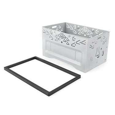 Imagem de KIMISS Kit de Acabamento da Moldura do Reprodutor de DVD e Navegação 2-Din - Acessório de Painel Estéreo Universal para Instalação de Rádio de Carro