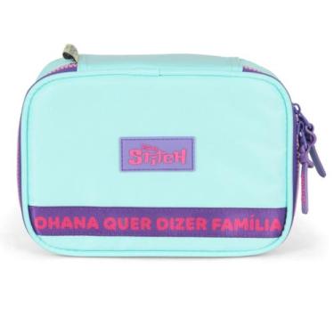 Imagem de Estojo Box Stitch Ohana Turquesa ET50084SC Luxcel Lançamento 2026