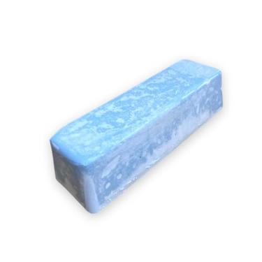 Imagem de CM POLIMENTO, Massa Azul Abrasiva Grande Barra/Pedra - Alto Brilho Metal Alumínio Inox Roda Moto Tanque Cobre Arma Jóia Madeira Dental