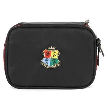 Imagem de Estojo Box 100 Pens Harry Potter Hogwarts Escolar Preto - Luxcel