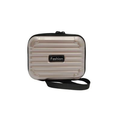 Imagem de Carteira feminina pequena porta cartão com zíper - Fashion, Dourado, P