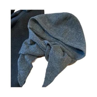 Imagem de Gorro Balaclava Feminino Quente E Grosso Com Cachecol Integrado - Aces