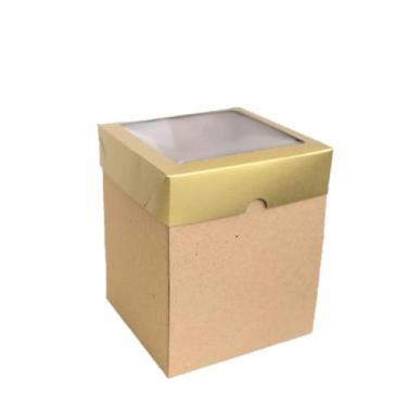 Imagem de 20 Caixas Para Panetone 500g 15x15x18cm - Kaiambá Artefatos de Papéis 