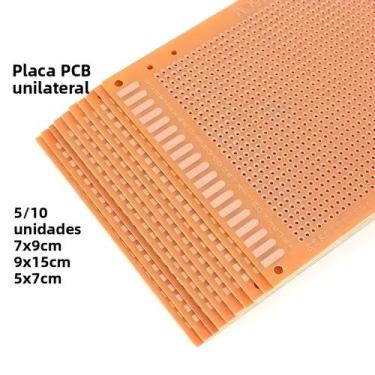 Imagem de Placa De Circuito Impresso (PCB) Amarela De Lado Único, Conjunto De Pl