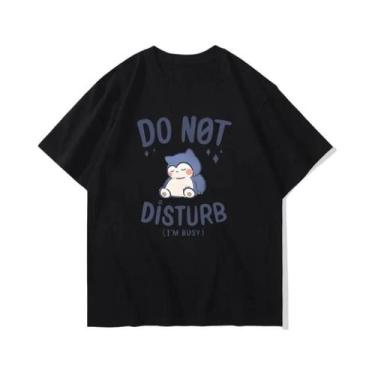 Imagem de Camiseta Unissex Pokémon Snorlax Com Estampa De Videogame, Casual De V