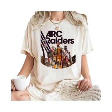 Imagem de Camisa Gráfica Unissex De Manga Curta Arc Raiders Video Game Tee 55ds 