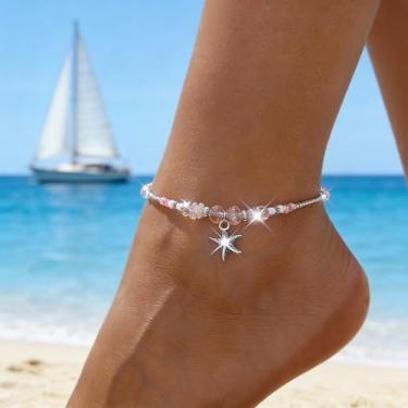 Imagem de Tornozeleira feminina elegante para vários visuais, joias versáteis e chiques que suportam um estilo de vida desfrutando de vários códigos de vestimenta casuais e estética descontraída