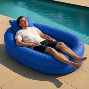 Imagem de Puff Impermeavel De Descanso Grande Área Interna E Externa (azul royal)
